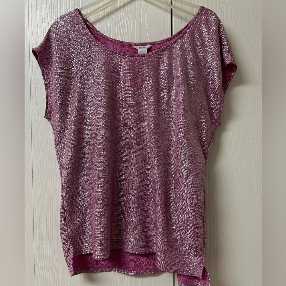 Candie’s Pink Shimmer Top Size L
